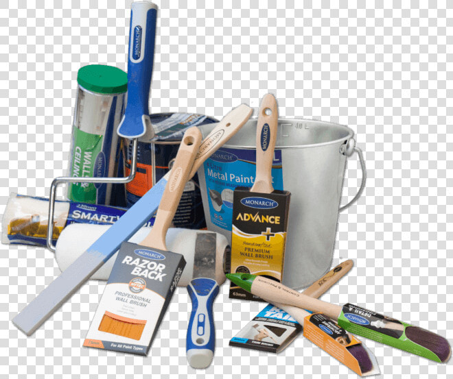 Monarch Paint Brush  Rollers And Other Accessories   Paint Brush And Paint Roller Png  Transparent PngTransparent PNG