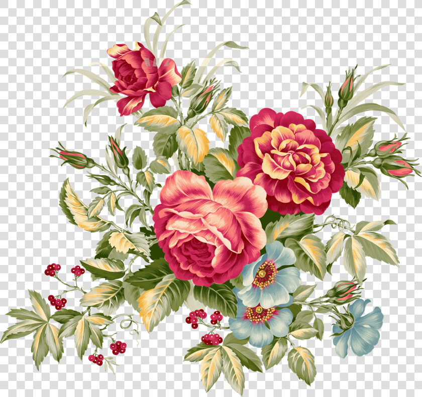 Imagen Flores Rosas Vintage   Transparent Vintage Flowers  HD Png DownloadTransparent PNG