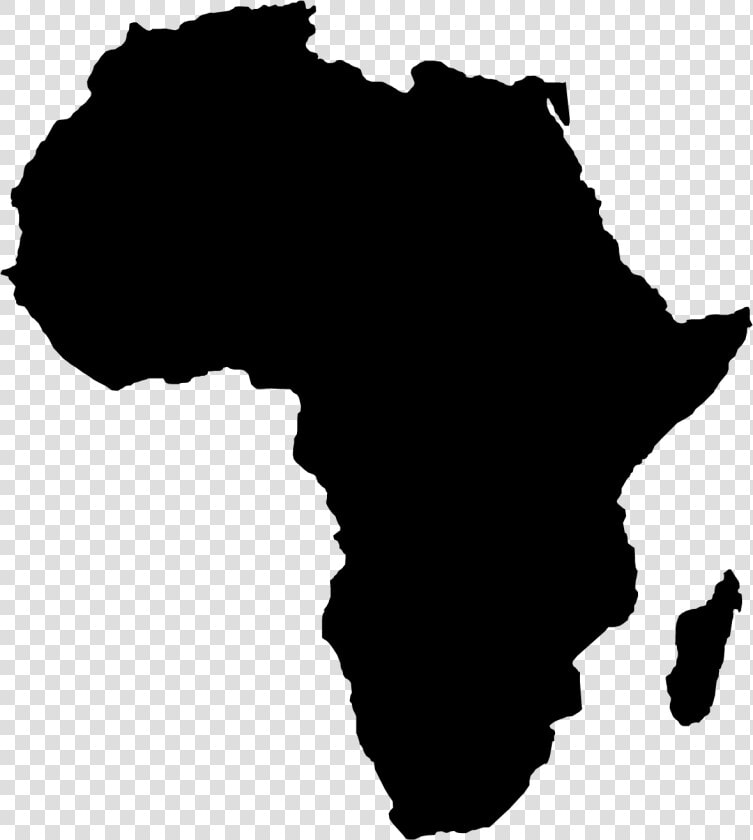 Africa Globe Clip Art   Africa Map Silhouette  HD Png DownloadTransparent PNG