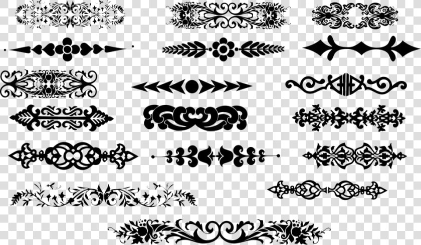 Ornamental Dividers  Floral  Flourish  Border  Frame  HD Png DownloadTransparent PNG