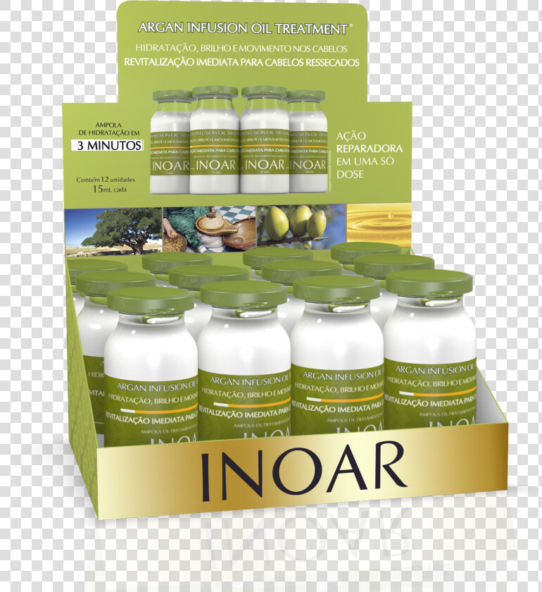 Inoar Argan Oil 7ml Display Com 12 Unidades   Png Download   Inoar  Transparent PngTransparent PNG