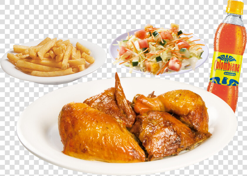 Combo Medio Pollo Asado   Png Download   Medio Pollo Asado Png  Transparent PngTransparent PNG