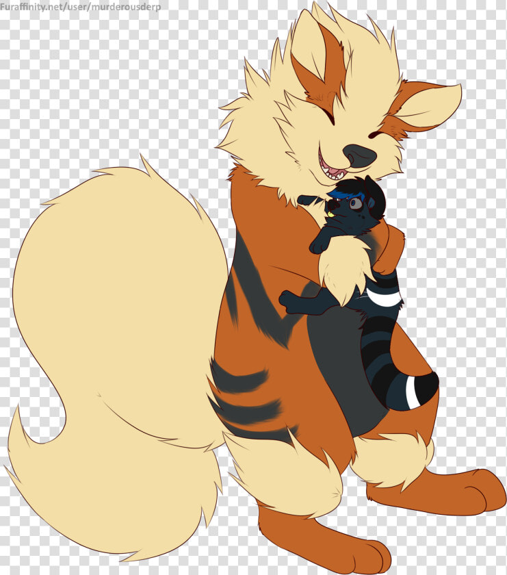 Arcanine Transparent Character Pokemon   Pokemon Arcanine Hug  HD Png DownloadTransparent PNG