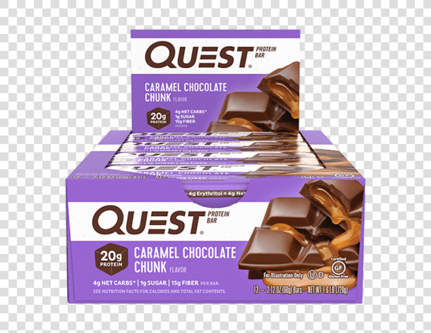 Quest Caramel Chocolate Chunk  HD Png DownloadTransparent PNG