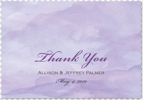 Lavender Love Thank You Card With Fold data caption   Mist  HD Png DownloadTransparent PNG