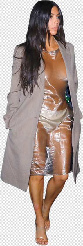 Kim Kardashian Robe Transparente Plastique  HD Png DownloadTransparent PNG