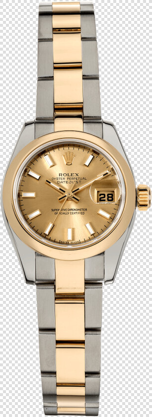 Datejust Yellow Gold And Stainless Steel Automatic   Rolex Datejust  HD Png DownloadTransparent PNG