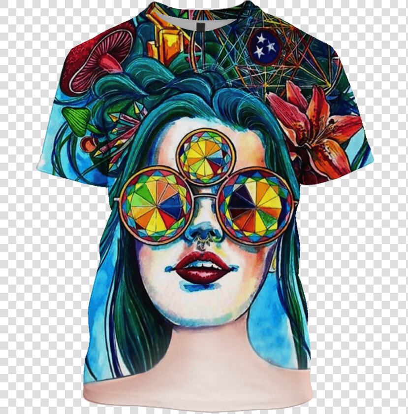 Gearhuman 3d Hippie Beautiful Personality Wonman Custom   Paintings To Write Poetry  HD Png DownloadTransparent PNG