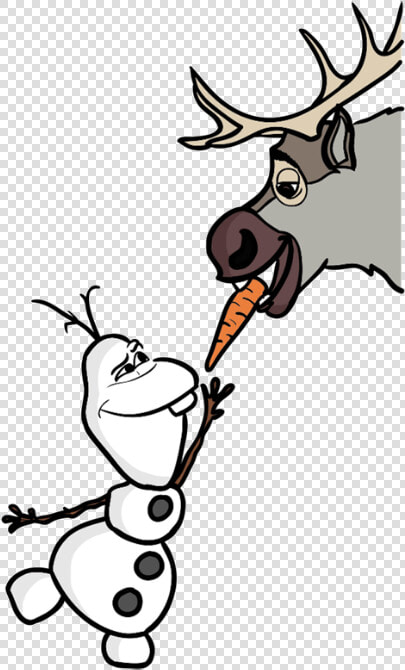 Olaf And Sven   Sven Frozen Easy Drawing  HD Png DownloadTransparent PNG