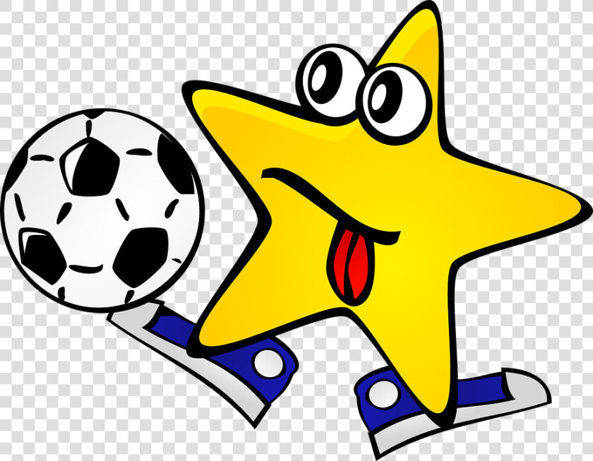 Football  Football Player  Sports  Gaming  Star  Yellow   Soccer Star Clipart  HD Png DownloadTransparent PNG