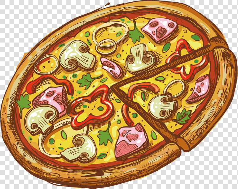 橙子 橙色 插画 水果 美食   Pizza Buona Villa Verucchio  HD Png DownloadTransparent PNG