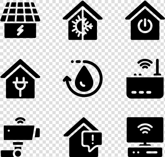 Filled Smart Home   Smart Home Icon Vector  HD Png DownloadTransparent PNG