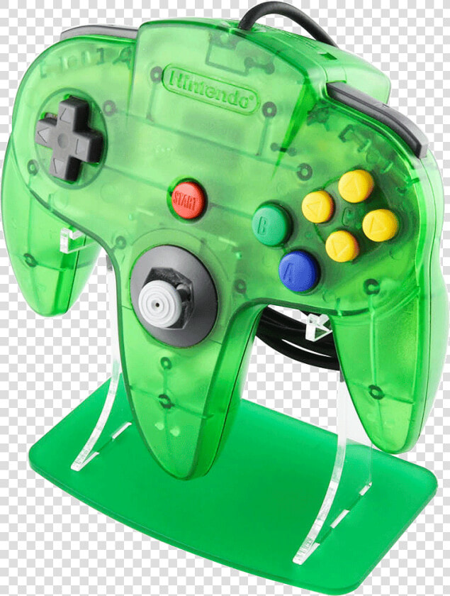 Jungle Green N64 Funtastic Controller   Nintendo 64 Watermelon Red  HD Png DownloadTransparent PNG