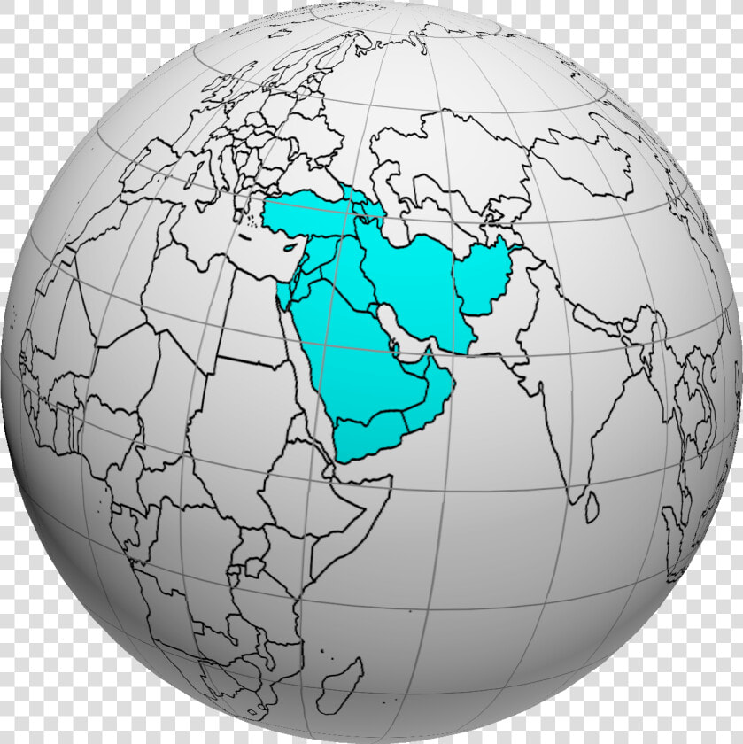 Western Asia On The World Map   Western Asia On World Map  HD Png DownloadTransparent PNG