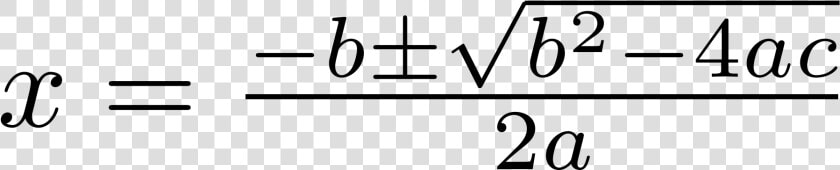 A Formula Is An Expression Or Equation That Expresses   Quadratic Formula Transparent  HD Png DownloadTransparent PNG