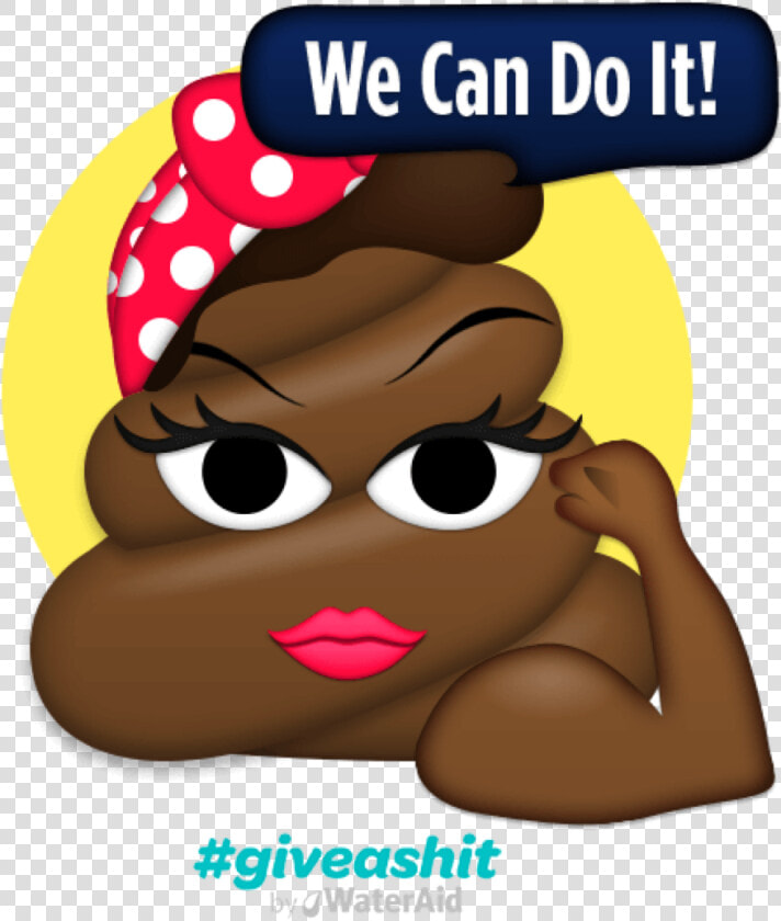 Poop Emoji Rosie Riveter  HD Png DownloadTransparent PNG