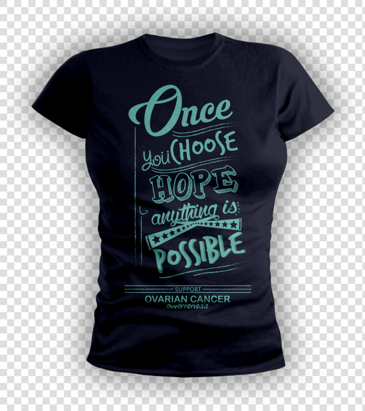 Ovarian Cancer Tees   Active Shirt  HD Png DownloadTransparent PNG