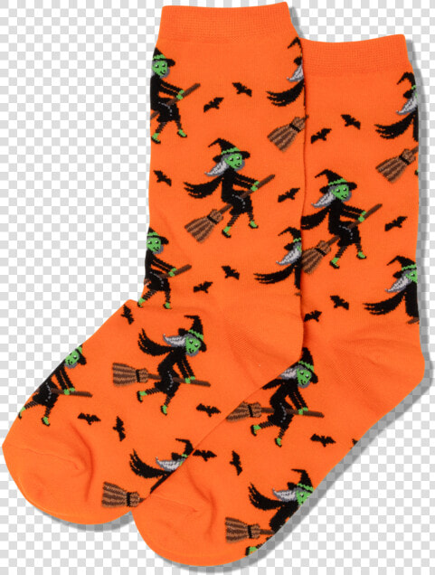 Women S Witch On A Broom Socks Class Slick Lazy Image   Sock  HD Png DownloadTransparent PNG