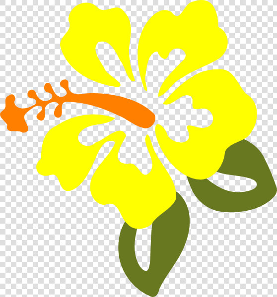 Yellow Hibiscus Clip Art At Vector Clip Art   Yellow Hibiscus Clip Art  HD Png DownloadTransparent PNG