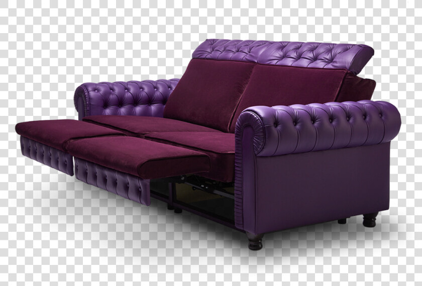 Product Chesterfield Sofa Halfopen Purple Media Room   Chaise Longue  HD Png DownloadTransparent PNG