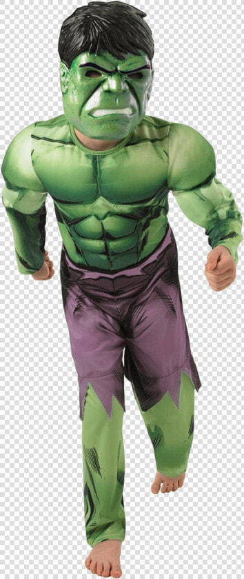 Child Avengers Deluxe Hulk Costume   Fancy Dress For Kids Hulk  HD Png DownloadTransparent PNG