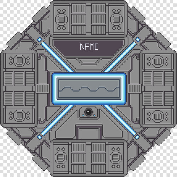 Preview   Space Station Top Down  HD Png DownloadTransparent PNG