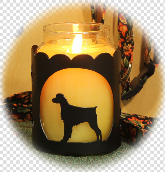 Brittany Dog Breed Jar Candle Holder   Candle  HD Png DownloadTransparent PNG