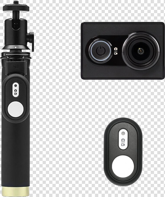 Action Camera Kit With Selfie Stick And Bluetooth Remote   Xiaomi Action Camera Travel Kit  HD Png DownloadTransparent PNG