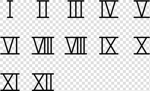 Roman Numeral 2 Png   Font Roman Numerals  Transparent PngTransparent PNG