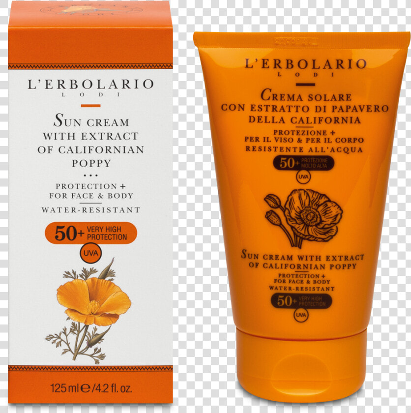 Sun Cream For Face And Body Spf 50 125 Ml Rh Erbolario   Protezione Solare 50 Viso  HD Png DownloadTransparent PNG