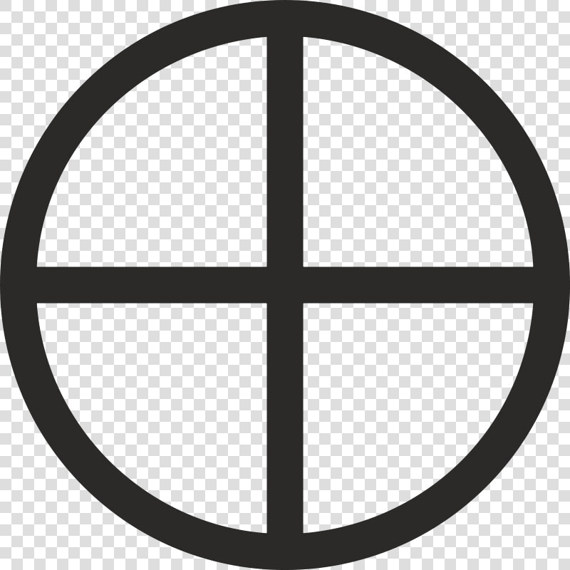 Mundane Cross Encircled Free Vector   Pagan Symbol For War  HD Png DownloadTransparent PNG