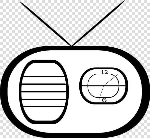 Clock Radio Clip Art At Vector Clip Art   Old Radio Clip Art  HD Png DownloadTransparent PNG