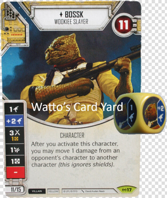 Bossk  Wookie Slayer   Star Wars Destiny Boba Fett  HD Png DownloadTransparent PNG