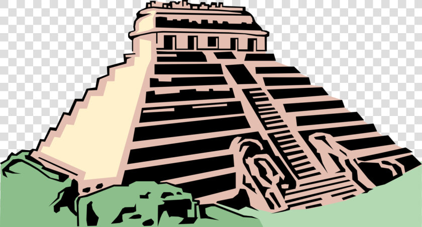 Vector Illustration Of Ancient Mayan  Aztec  Or Inca   Mayan Temple Clipart  HD Png DownloadTransparent PNG