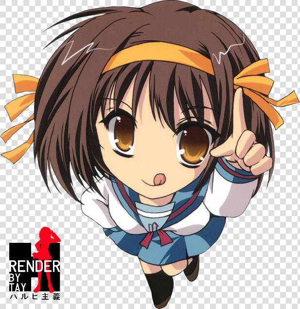 Transparent Haruhi Suzumiya Png   Chibi Haruhi Suzumiya Png  Png DownloadTransparent PNG