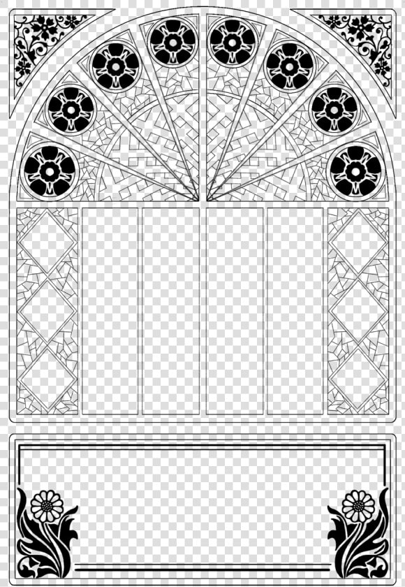 Frame Ornament Decorative Free Photo   Stained Glass Frame Transparent Background  HD Png DownloadTransparent PNG