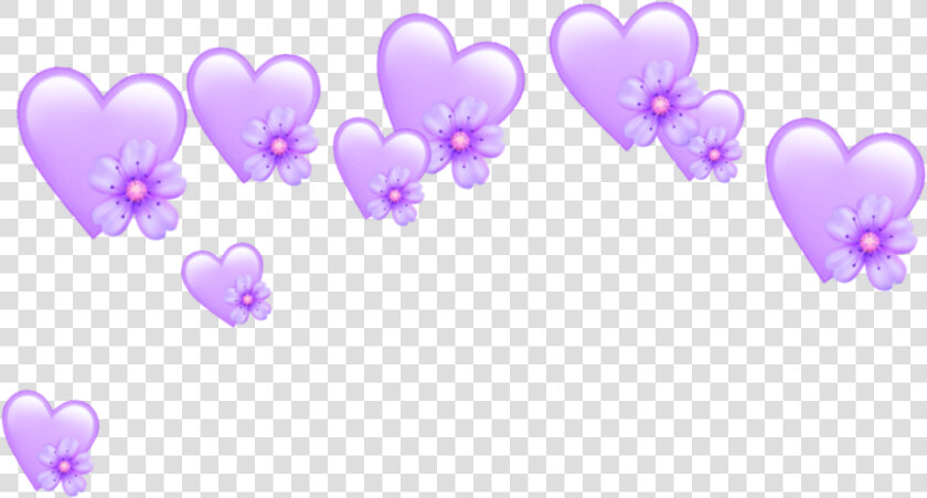 Heart Hearts Crown Emoji Tumblr Purple Heart Crown   Cute Heart Crown Transparent  HD Png DownloadTransparent PNG