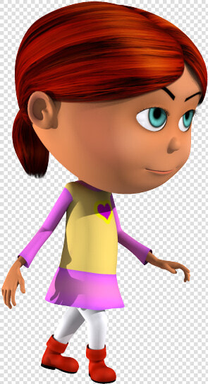 Isabella 3d Character Walking With Style   Cartoon  HD Png DownloadTransparent PNG