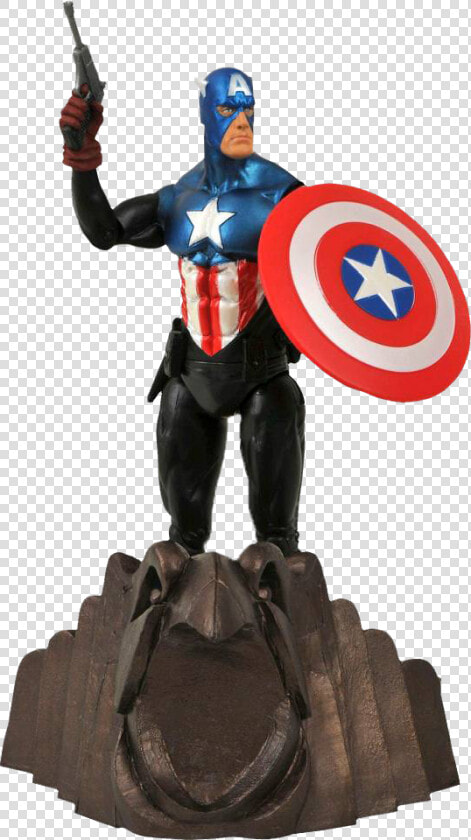 Captain America Marvel Select 7” Action Figure   Capitão America Diamond Select  HD Png DownloadTransparent PNG