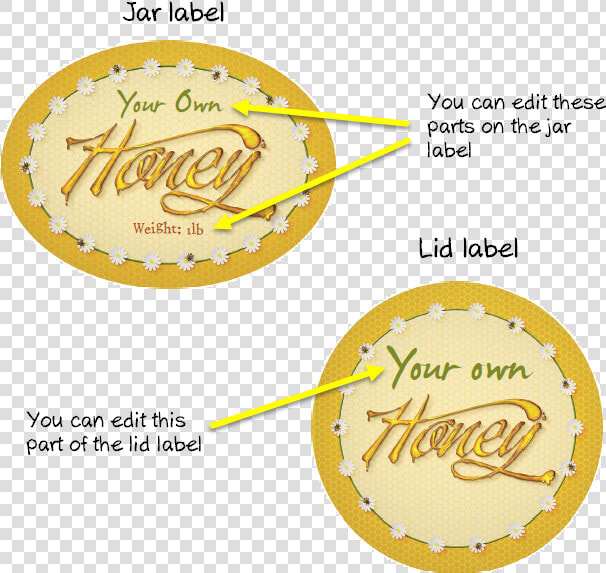 Clip Art Jar Label   Free Honey Jar Labels Template  HD Png DownloadTransparent PNG