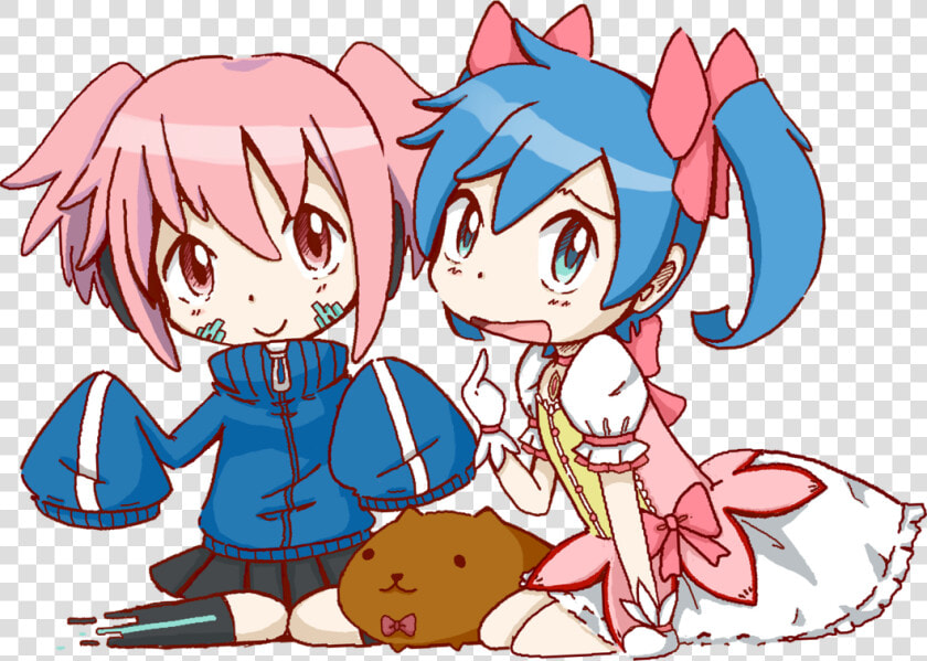 Mato And Madoka Swap   Puella Magi Madoka Magica Pets  HD Png DownloadTransparent PNG