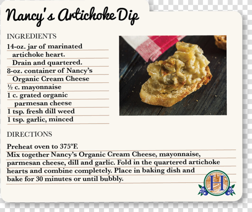 Nancys Artichoke Dip  HD Png DownloadTransparent PNG