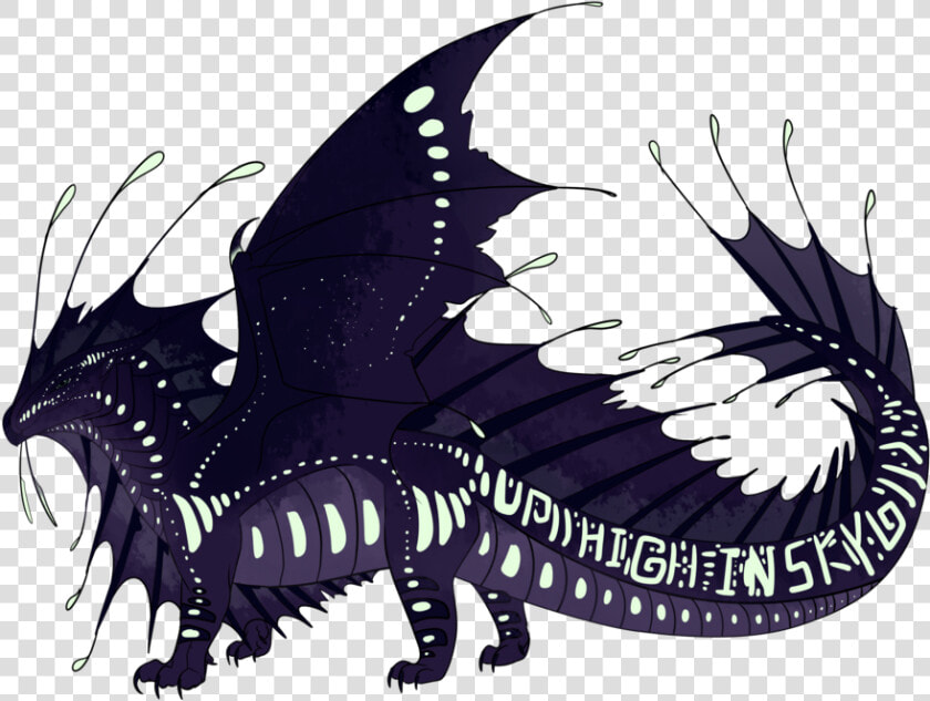 Dragon Wings Of Fire Fire Breathing Art   Wings Of Fire Abysswings  HD Png DownloadTransparent PNG