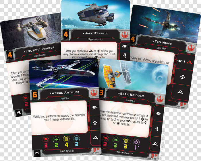 X Wing Second Edition Cards  HD Png DownloadTransparent PNG