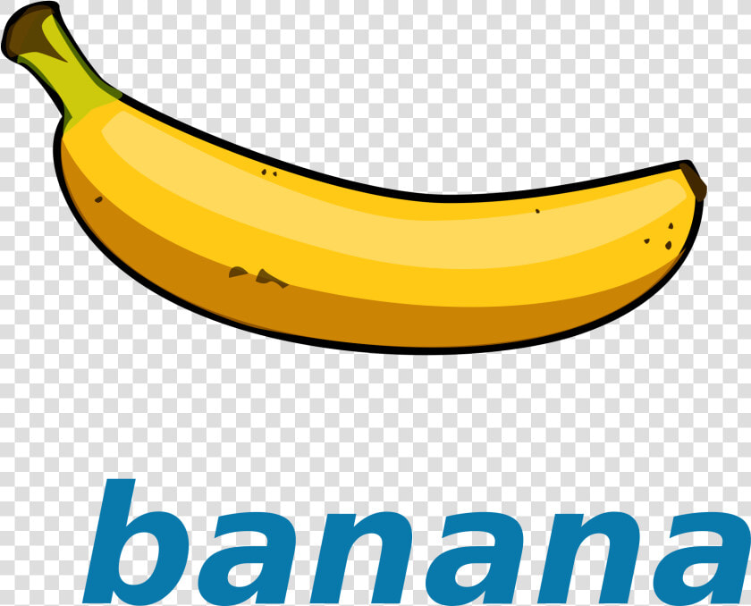 Clip Art Banana Svg   Banana Template  HD Png DownloadTransparent PNG