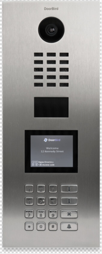 Doorbird Ip Video Door Station D21dkv Brushed Stainless steel display  HD Png DownloadTransparent PNG