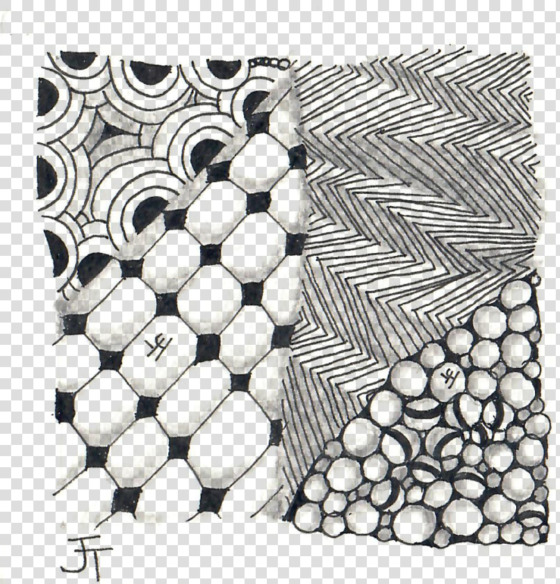 A Taste Of Zentangle   First Tile   Illustration  HD Png DownloadTransparent PNG