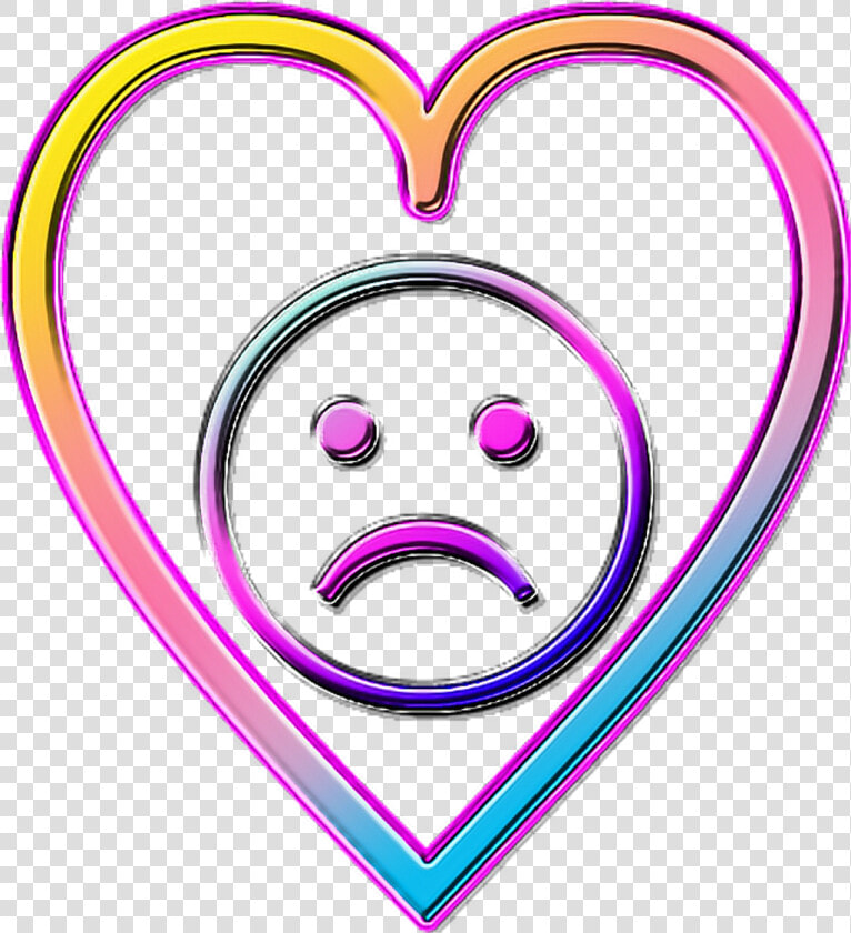 Vaporwave Transparent Tumblr Clipart   Png Download   Sad Face Vaporwave Png  Png DownloadTransparent PNG