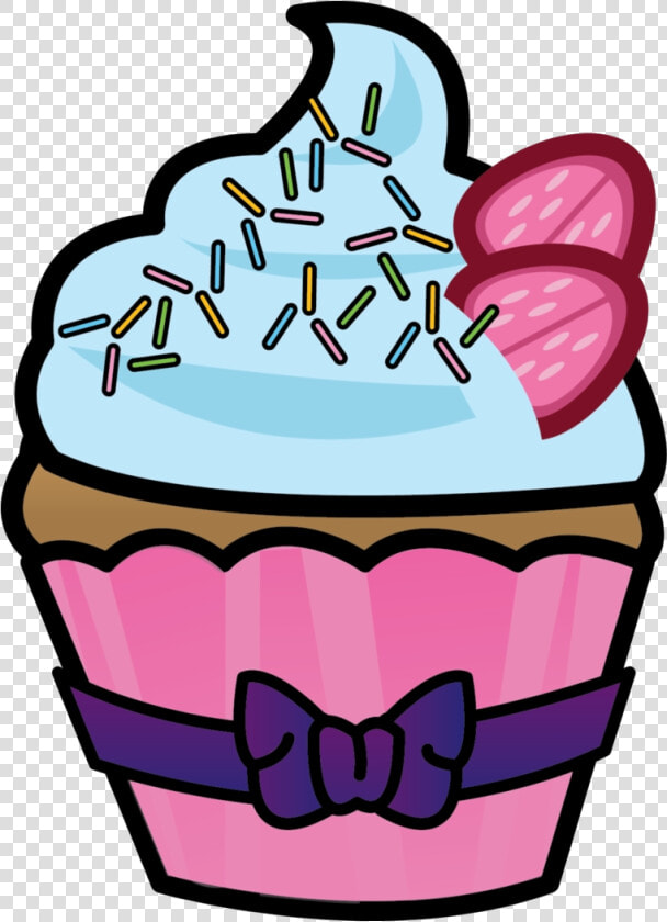 Cupcake Cupcakes Clipart Half Eaten Sketsa Gambar Ice   Cupcake  HD Png DownloadTransparent PNG