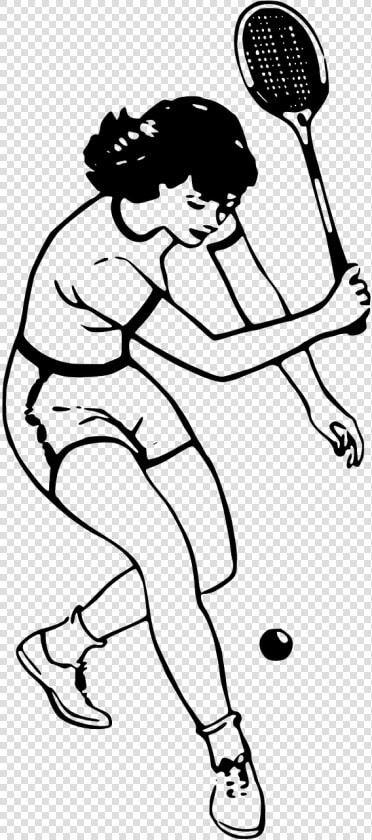 Drawing Of People Playing Badminton  HD Png DownloadTransparent PNG